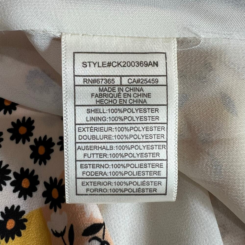 cupcakes & cashmere Yellow Floral and Black Dot Duster - Picture 6 of 7